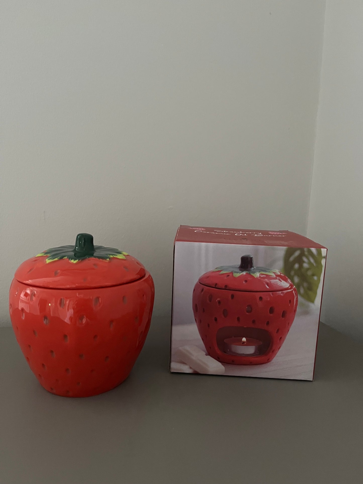 Strawberry wax burner