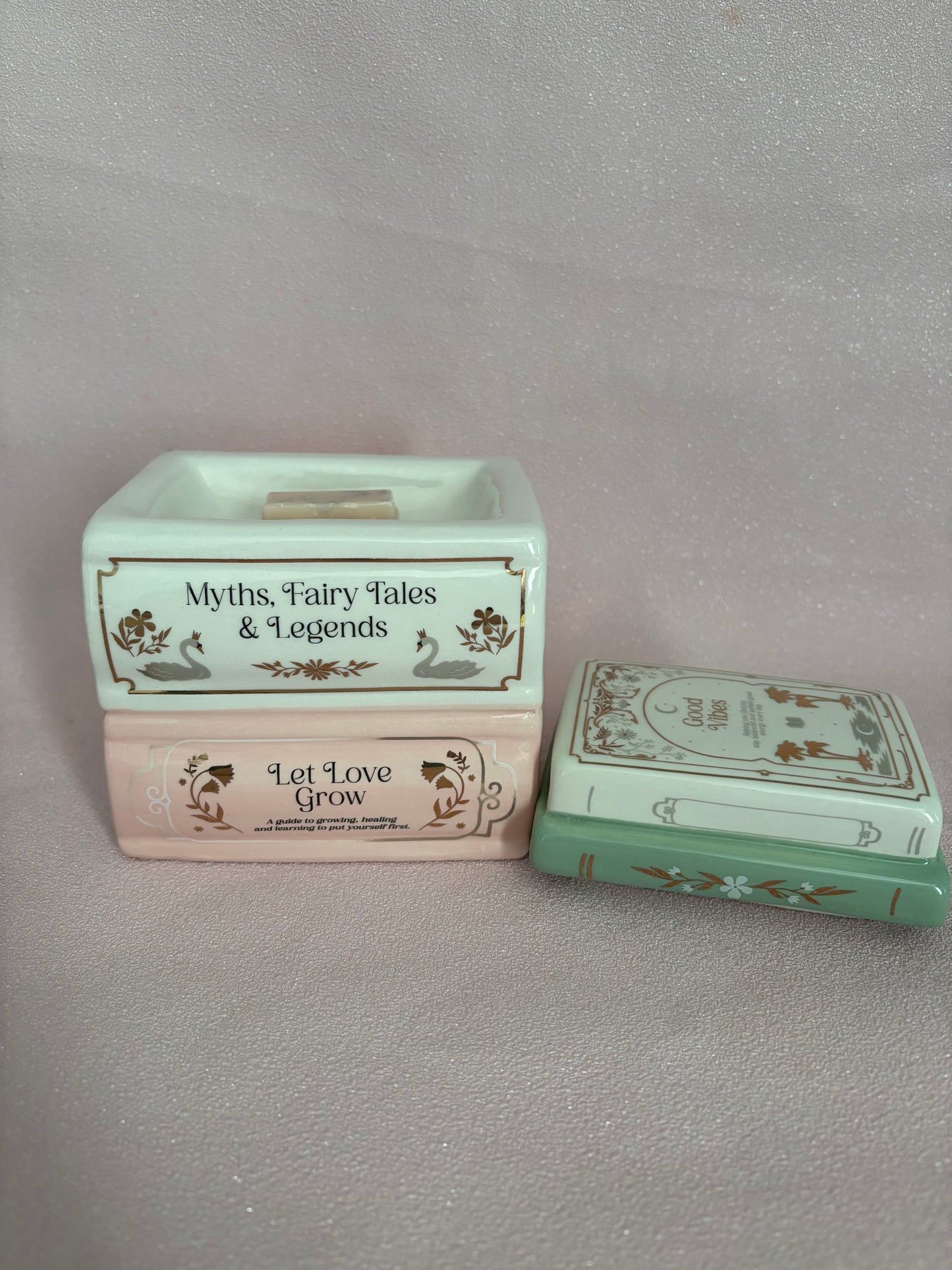 Book Stack Wax Melt Burner