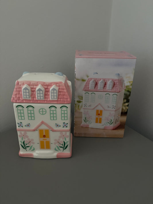 Pretty pink cottage burner
