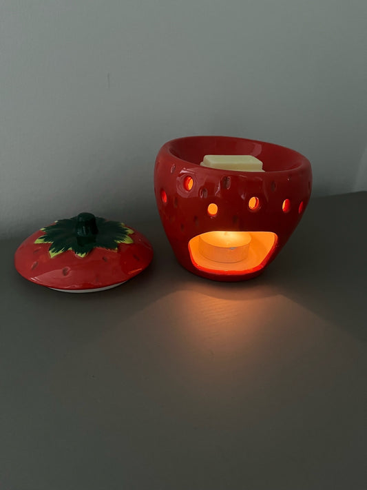 Strawberry wax burner