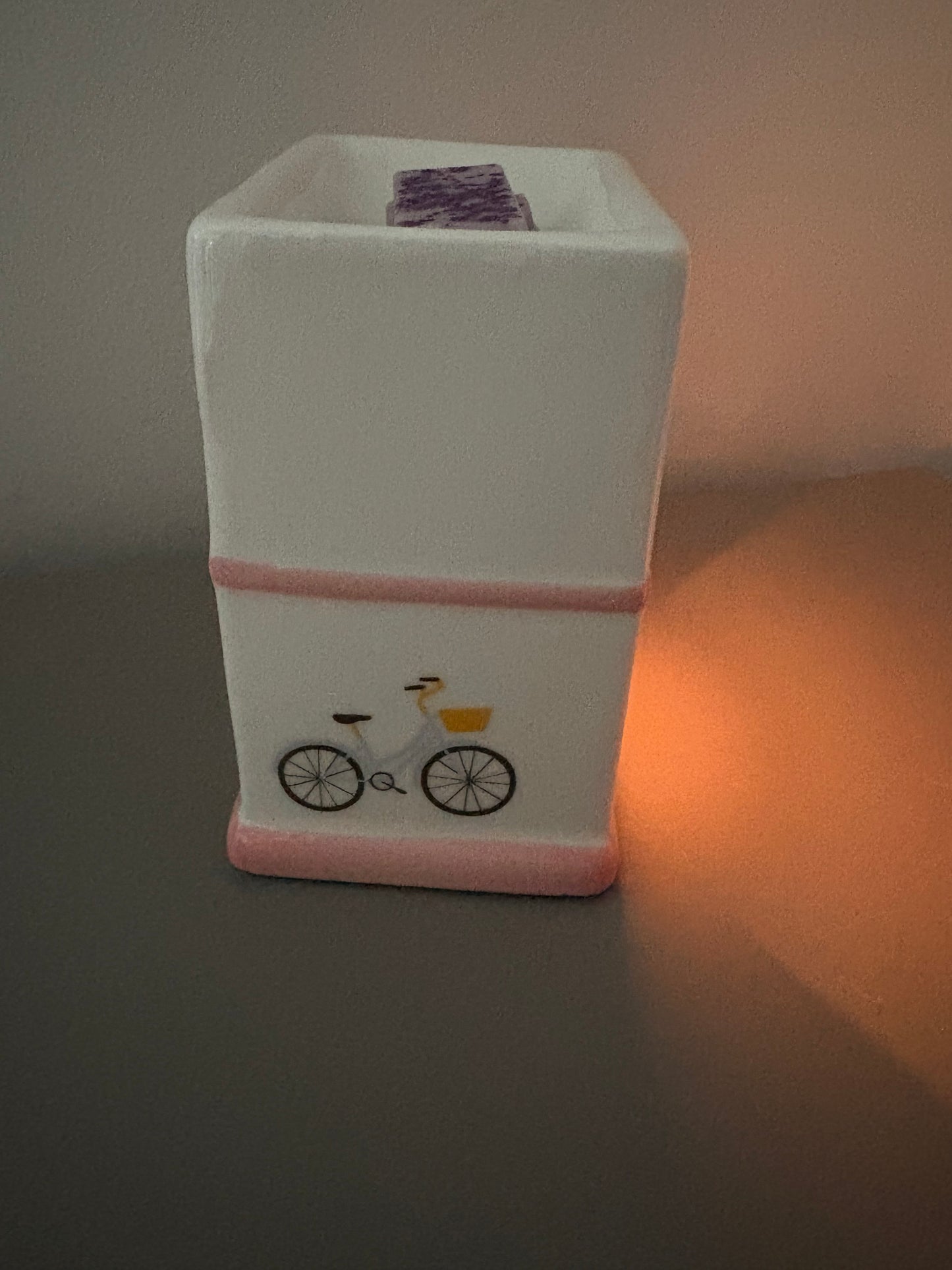 Pretty pink cottage burner